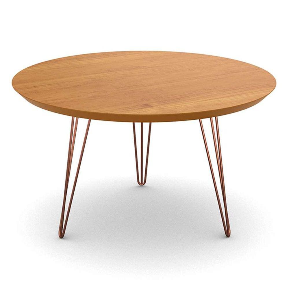 mesa de centro evolution cinamomo e cobre 67 cm