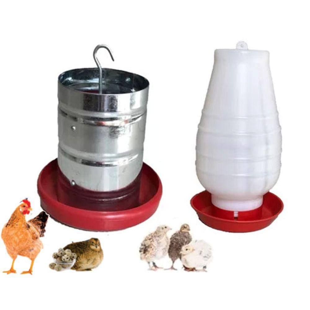 Comedor 3kg + 1 Bebedor 2 Litros Frango Galinheiro Codorna