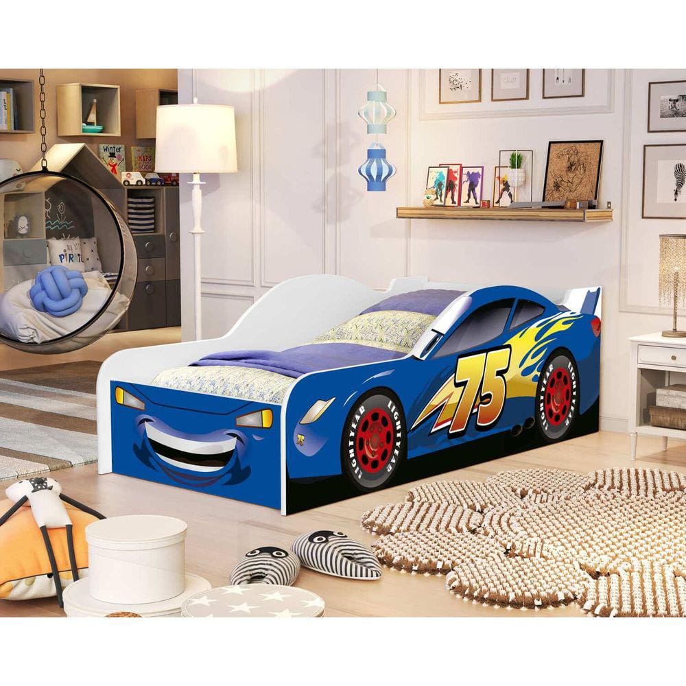 Cama Carro Infantil Juvenil Relampago Mcqueen 100% MDF
