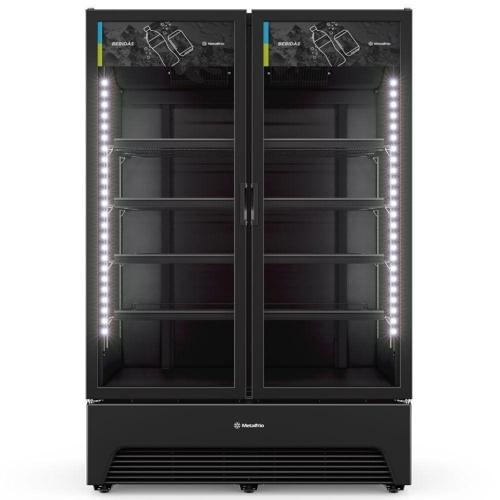 Refrigerador de Bebidas Porta Dupla VBM3AH All Black Metalfrio