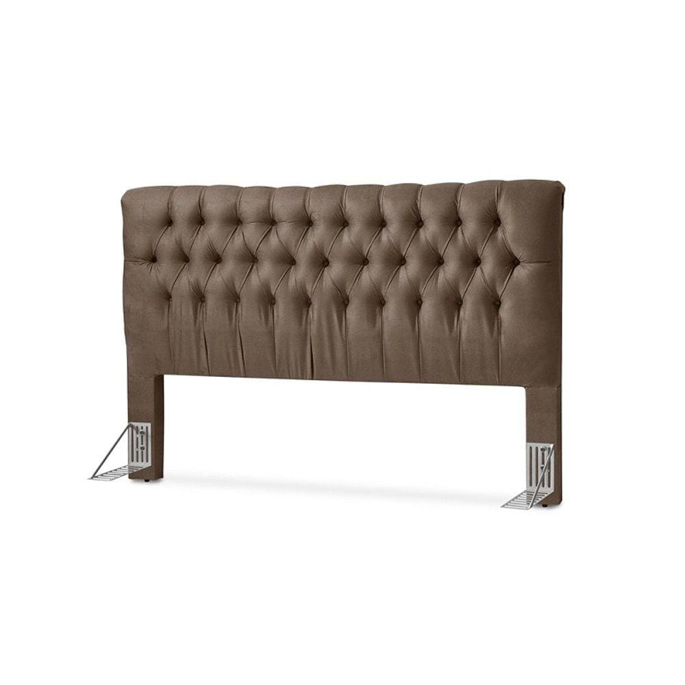 Cabeceira Estofada King Size Iasmim Sued Animale