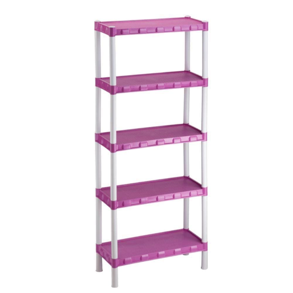 Estante Modular Rosa Plástico 5 Prateleiras Agraplast