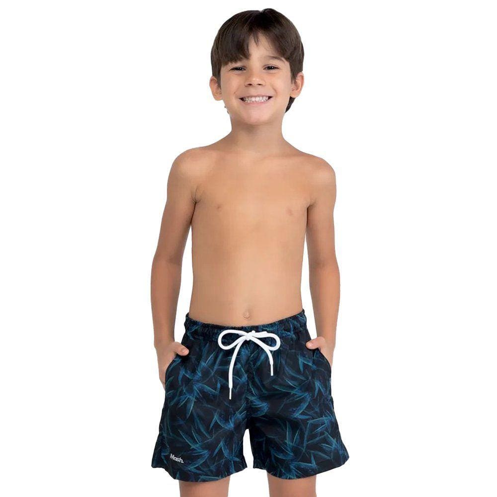 Bermuda Mash Estampada Ráfia Infantil Masculina