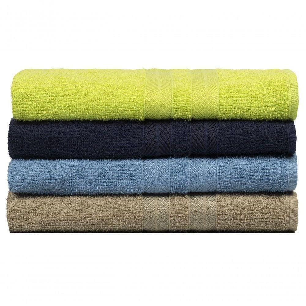 Kit 4 Toalhas De Banho 100% Algodão Enxuta - Caricinha - Kit 1