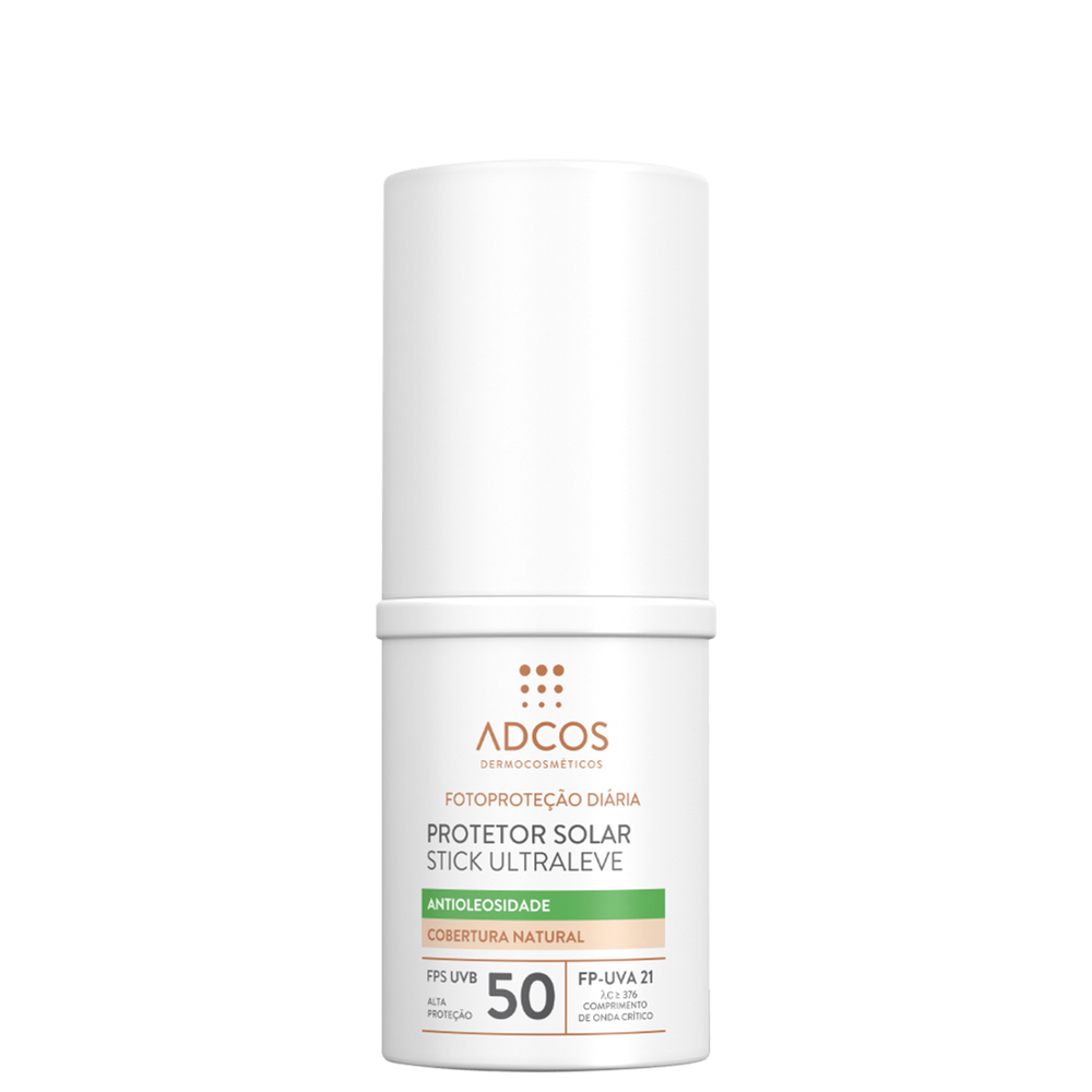 Adcos Fotoproteção Diária Stick Ultraleve FPS 50 Peach - Protetor Solar Facial 15g