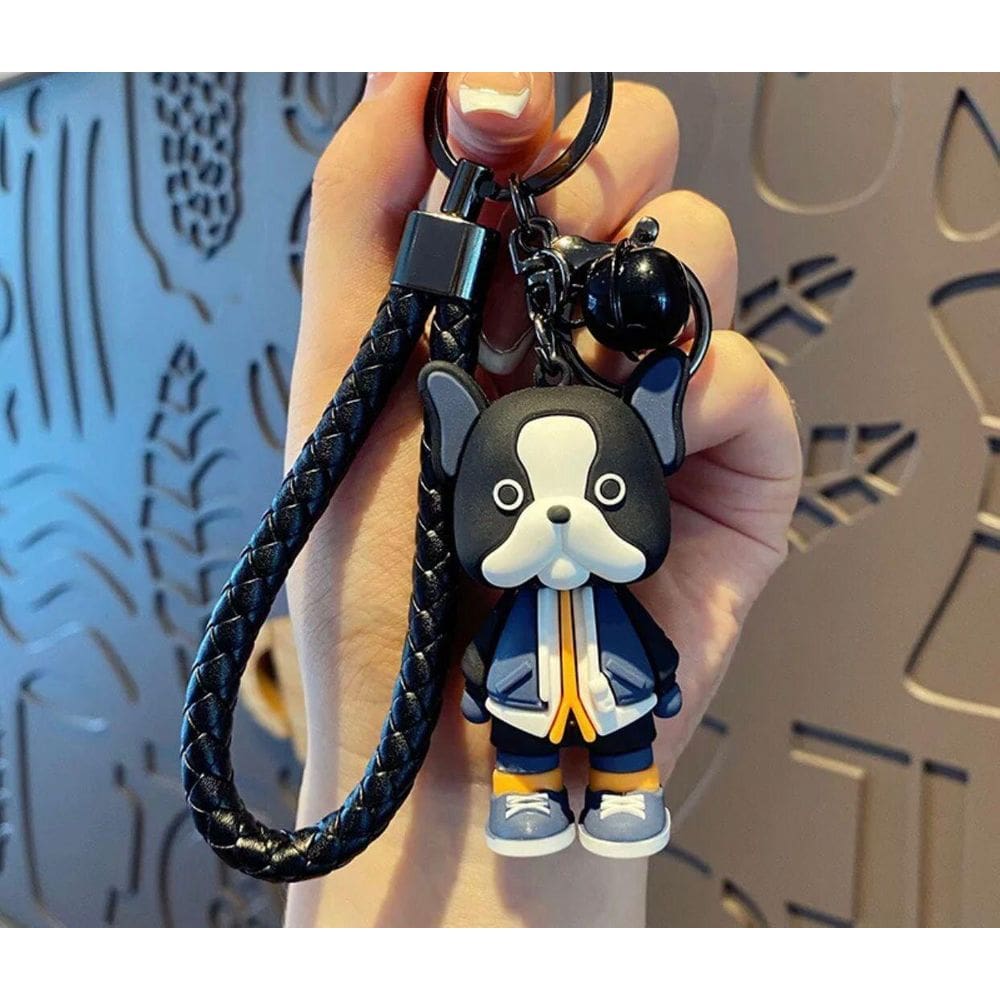 Chaveiro Buldogue de Resina 6,5cm - Diversos Modelos