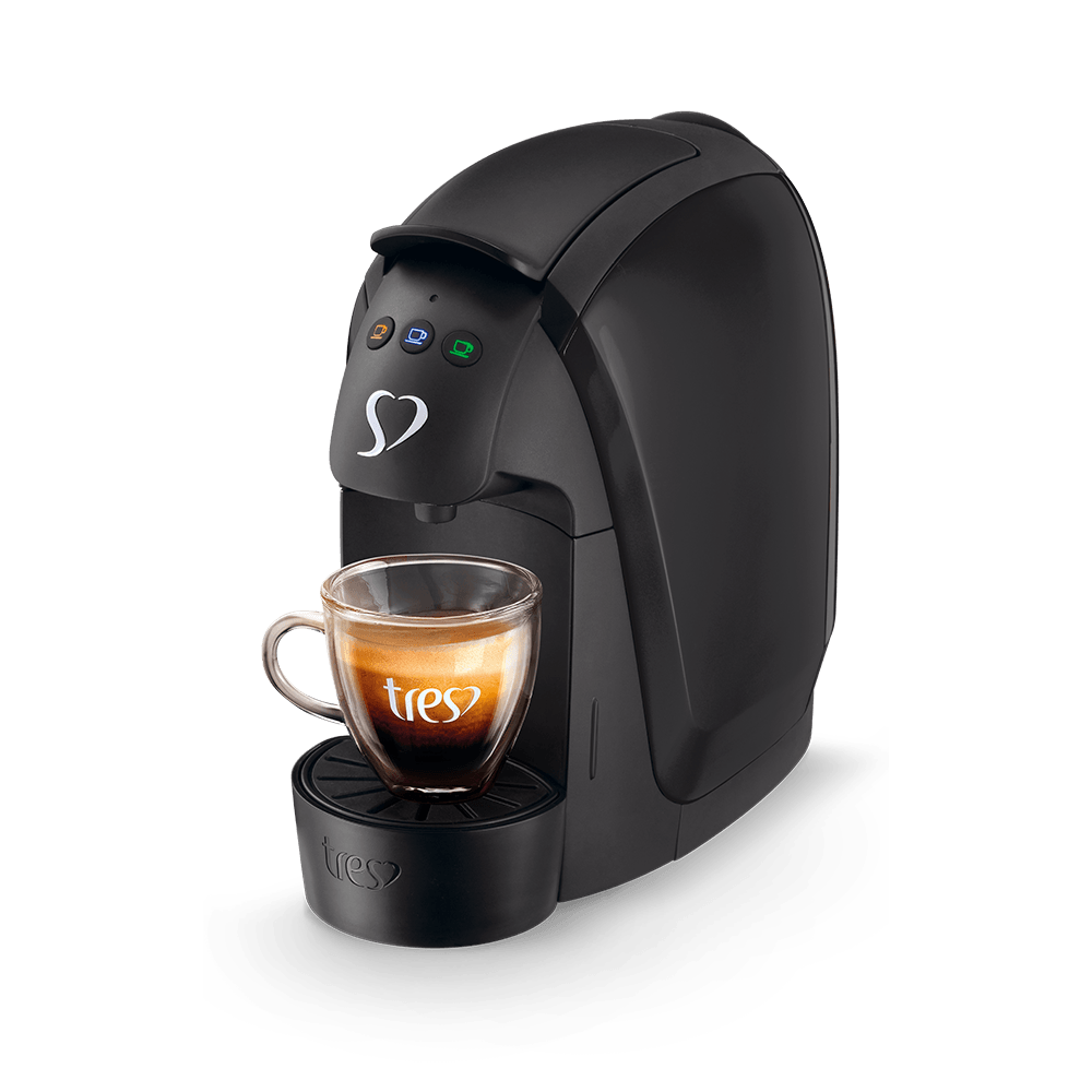 Cafeteira Espresso Luna Preta Automática - TRES 3 Corações