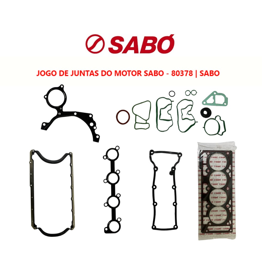 Jogo Completo Juntas Motor Ford Ka 1.6 8V Sohc L4 2001 A 2007 Sabó