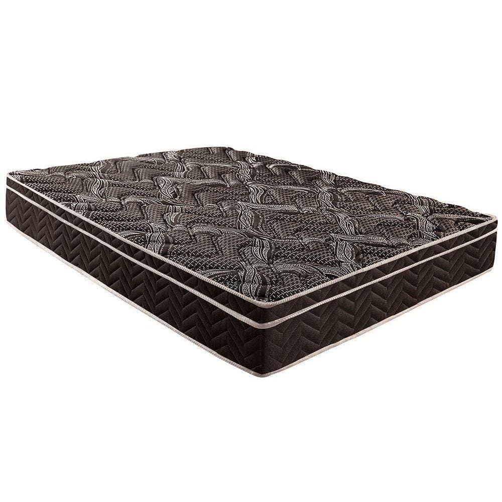 Colchão Casal Ortopédico D28 - Ep Anatômico Pasquale Fort Black Euro Pillow (138x188x25) - Paropas