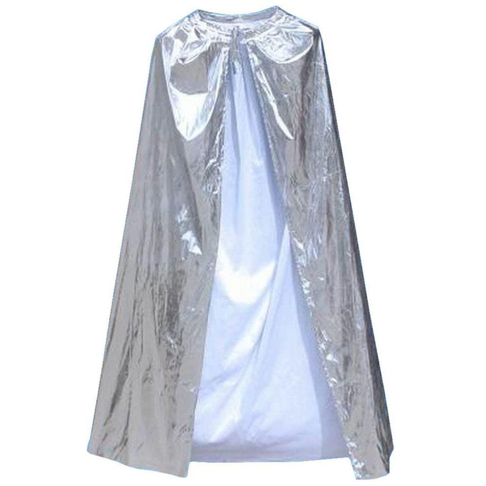 Capa para Fantasia Prata Metalizada Halloween