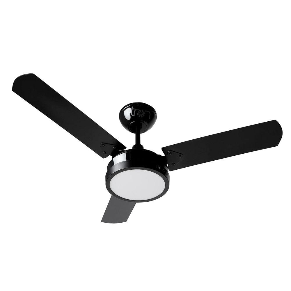 Ventilador de Teto Citrino New Preto Led 18W 6000K 127V Tron