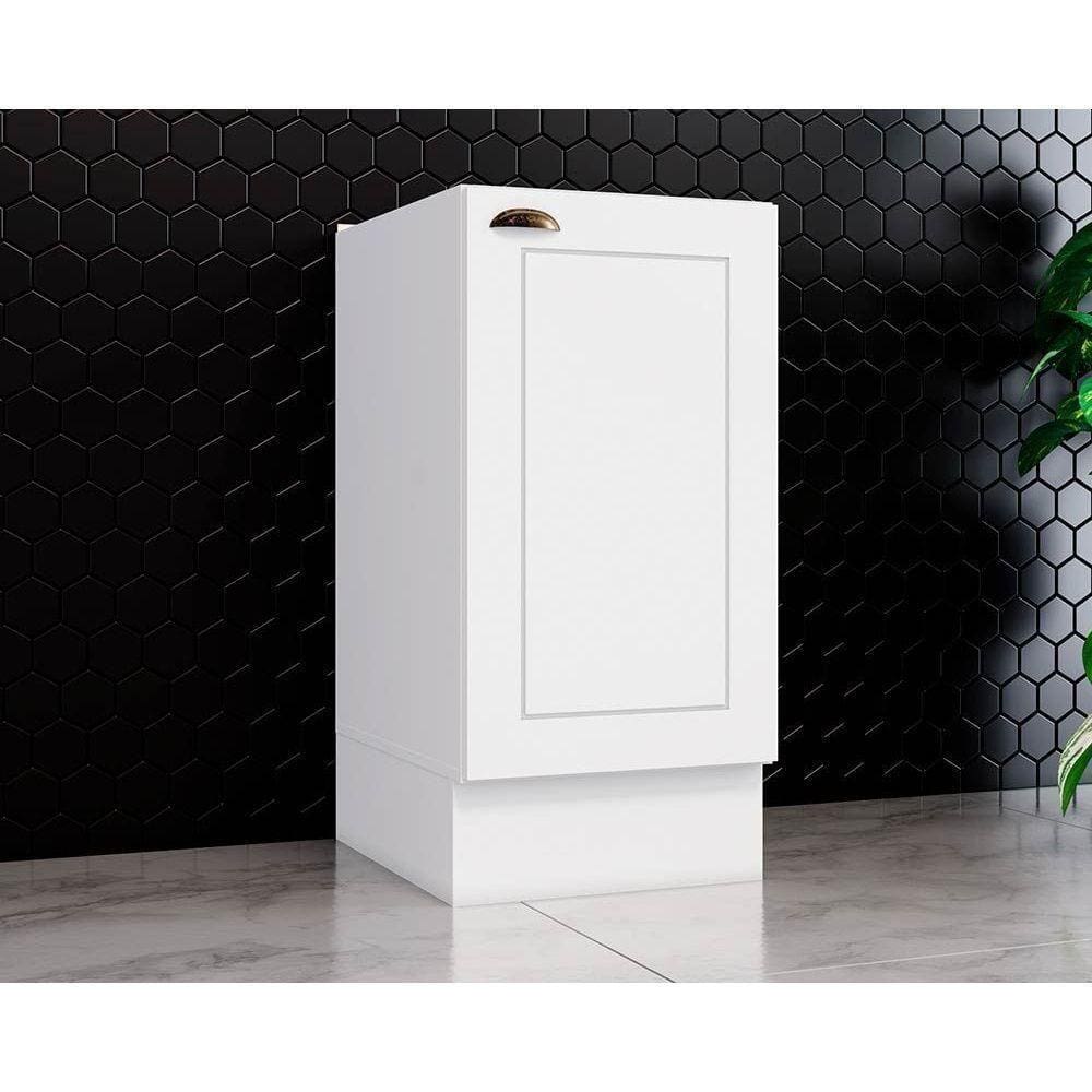 Gabinete De Cozinha Modulado Balcão Americana 1 Porta S/ Tampo Branco - Henn