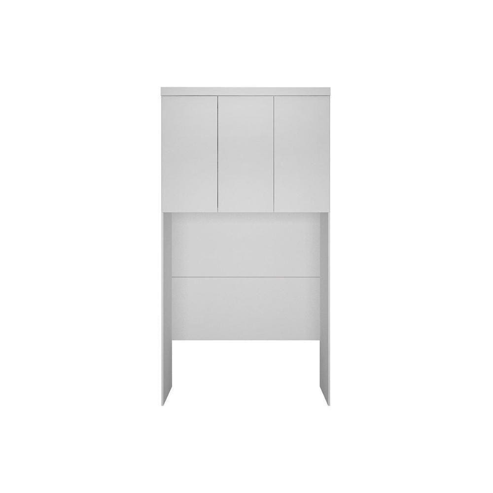 Armário Ponte Modulado Aéreo Solteiro Rizon C- 3 Portas Cor Branco - Novo Horizonte