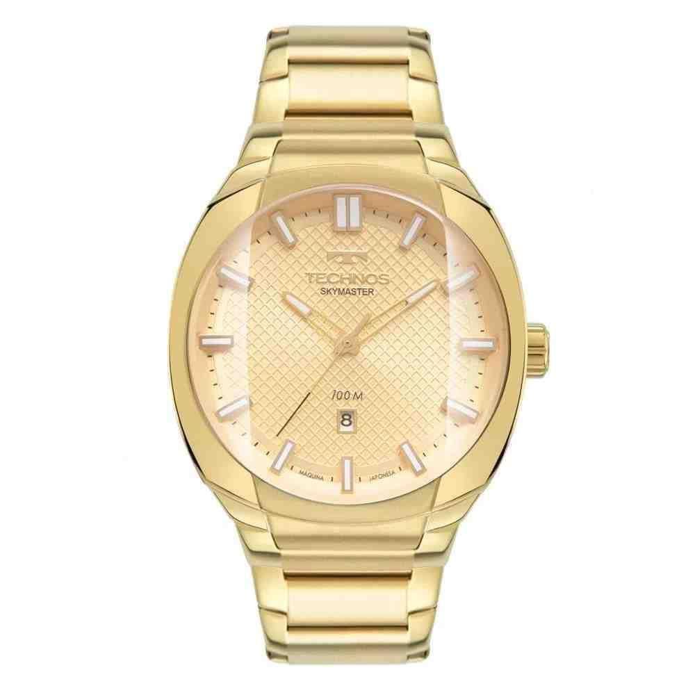Relógio Technos Masculino Skymaster Dourado - 2115Naa/1D