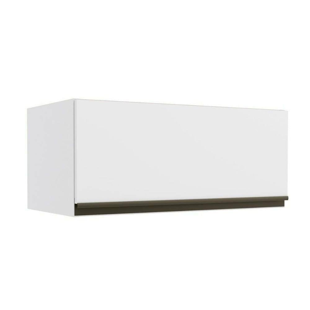Armário Aéreo Cozinha Modulado Maxxi G C- Porta Basculante cm Polipropileno Branco