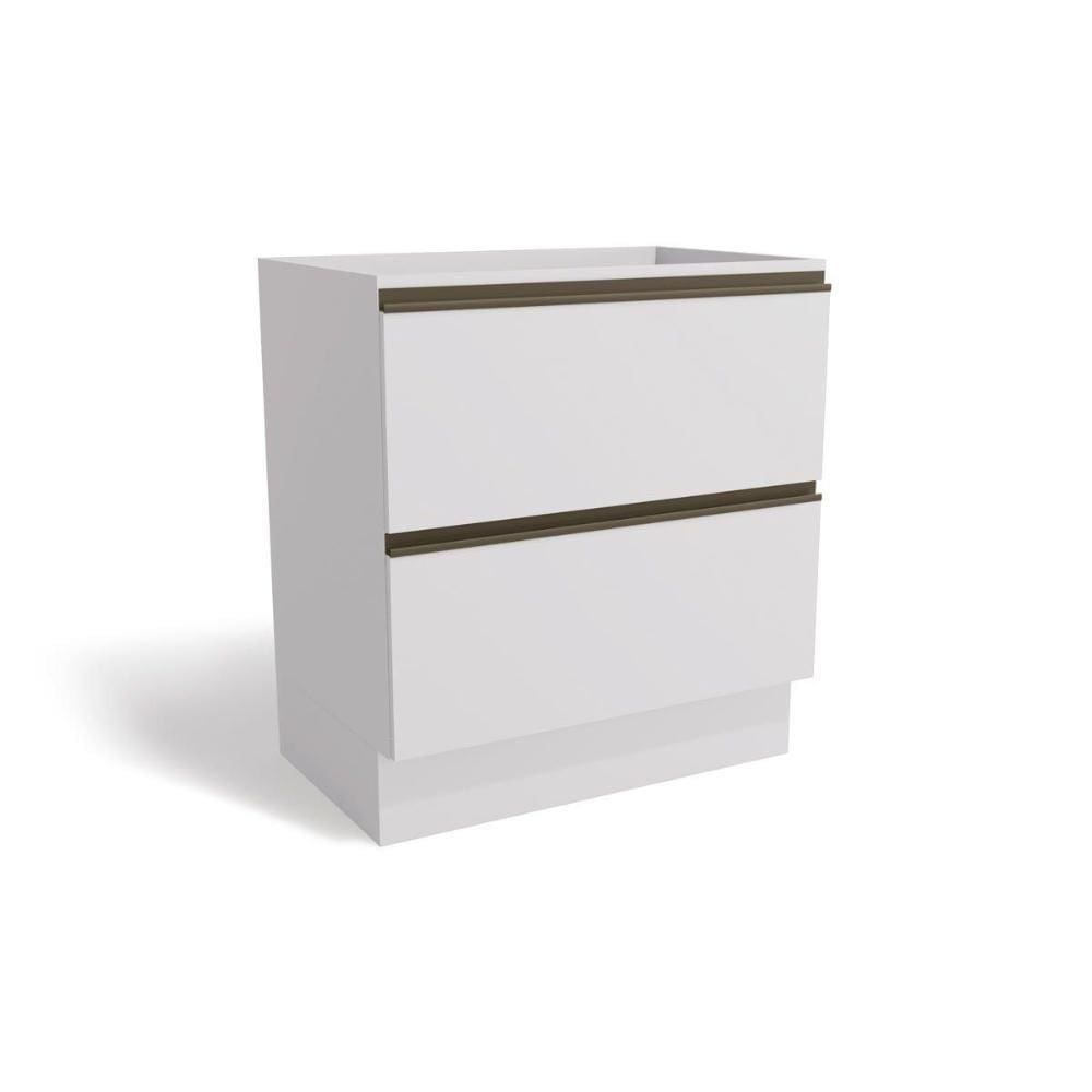 Gabinete De Cozinha Modulado Balcão Maxxi G755 2 Gavetas S/ Tampo Polipropileno Branco - Kappesberg