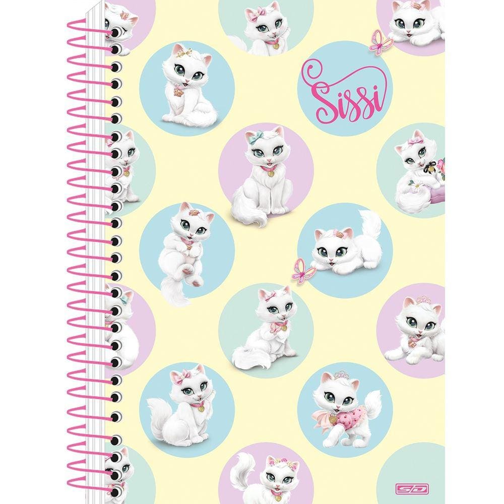 Caderno Espiral Grande Universitário SISSI 10 Matérias 160 Fls - SD