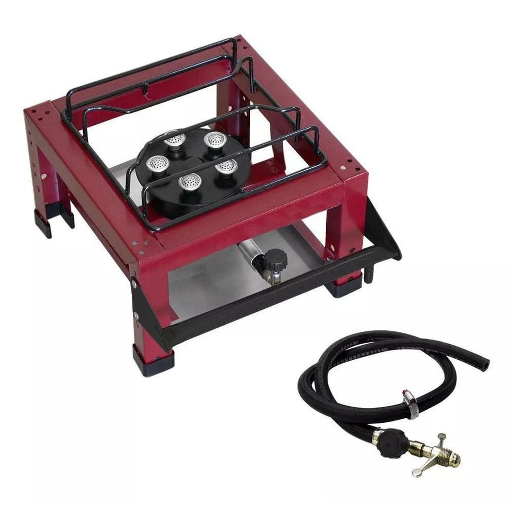 Fogão Industrial Júnior 1 Boca Alta Pressão - ROA Vinho