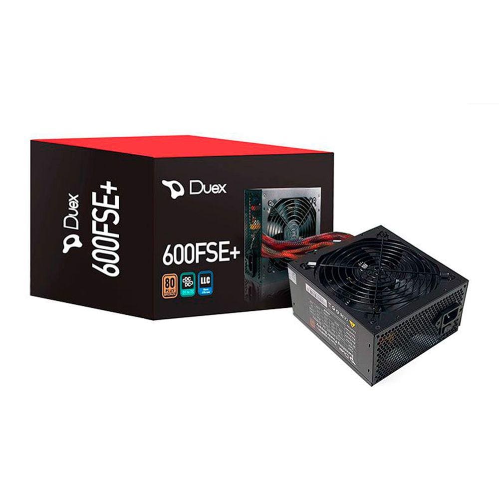 Fonte Gamer Duex 600FSE+ 600W 80 Plus Bronze Pfc Ativo
