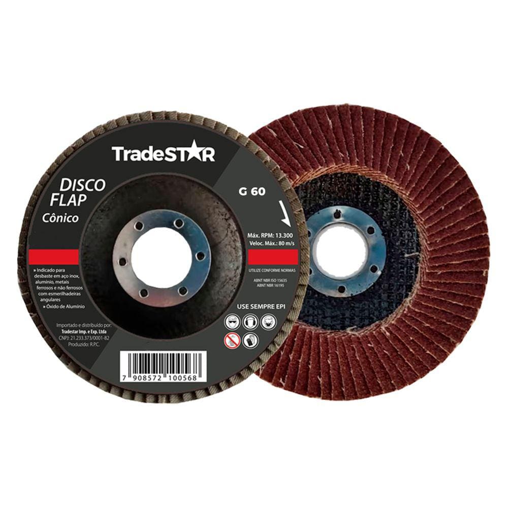 Disco Desbaste Flap Porcelanato Piso G60 Lixa