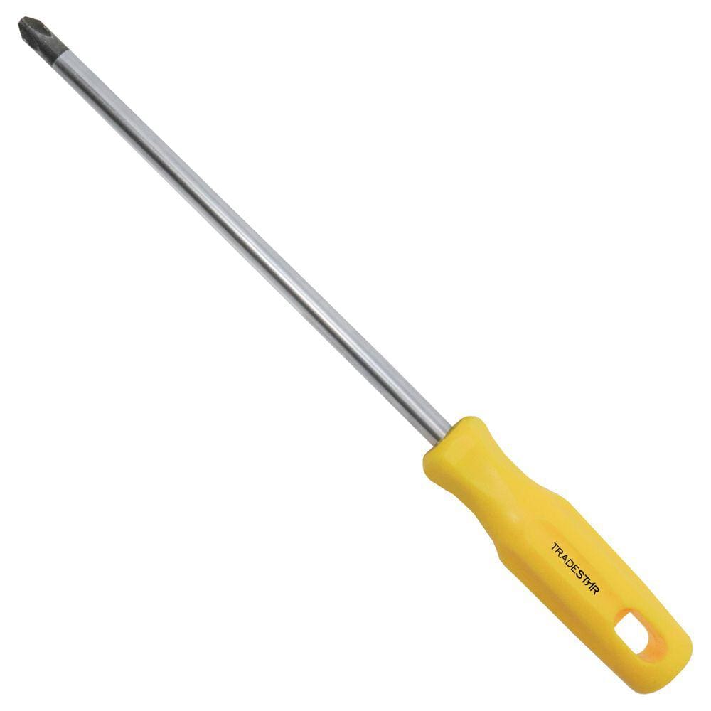 Chave Phillips 3/8x8\" Ponta Imantada/Magnetica Tradestar