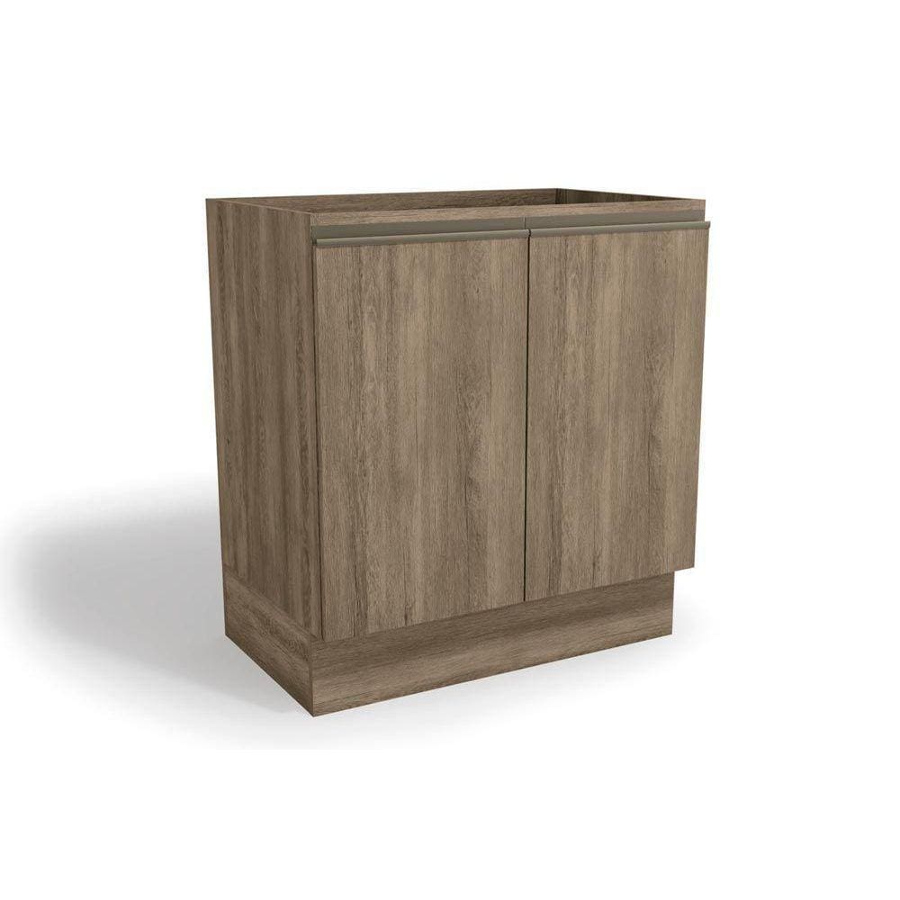 Balcão De Cozinha Maxxi G744 2 Portas S/ Tampo 80cm Nogal - Kappesberg