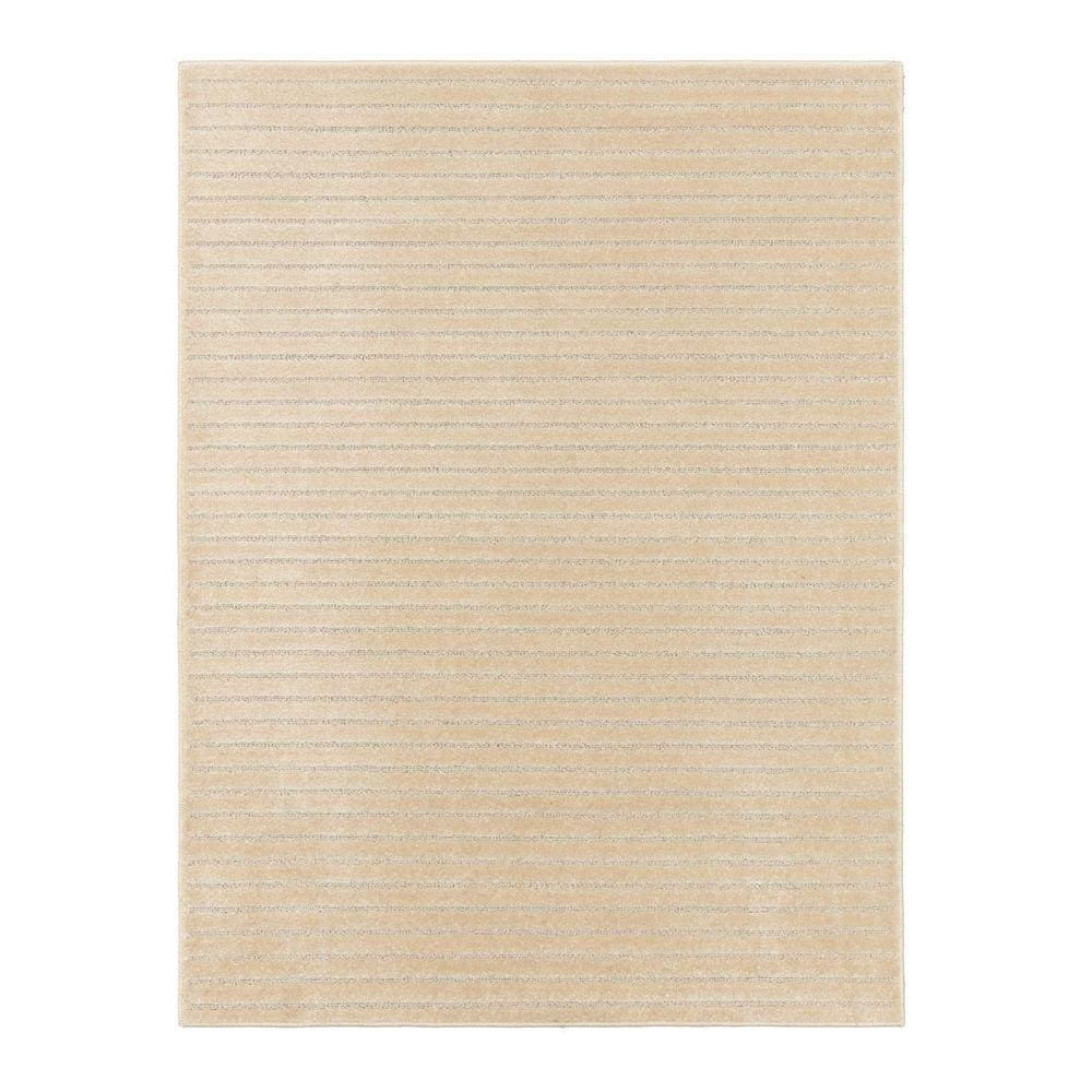 Tapete Realce Listrado 3D Alto Relevo 250X300 Cm Areia