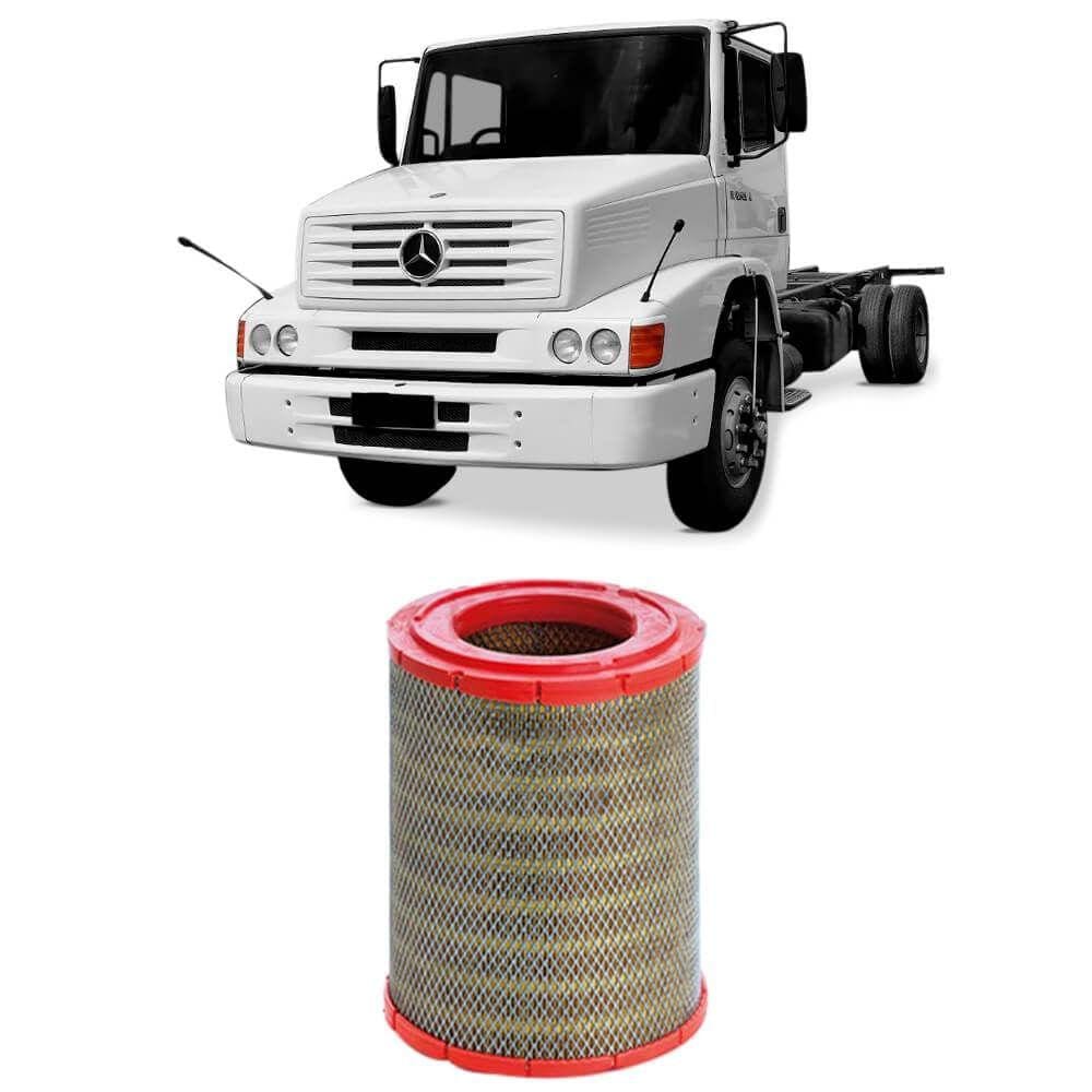 Filtro Ar Mercedes Benz L1218 Om904 2001 A 2004 Metal Leve