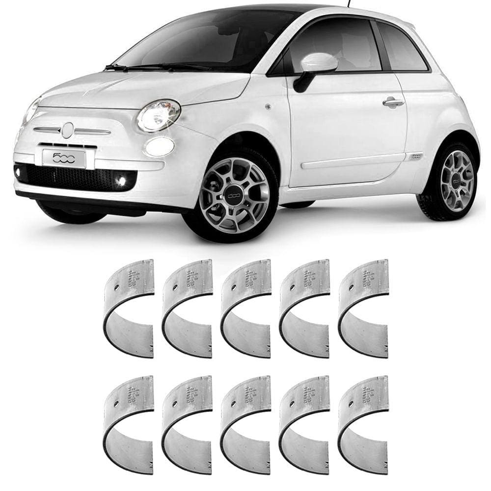 Bronzina Casquilho Mancal STD Fiat 500 Doblo Idea Mobi 2001 a 2022 Metal Leve SBC068