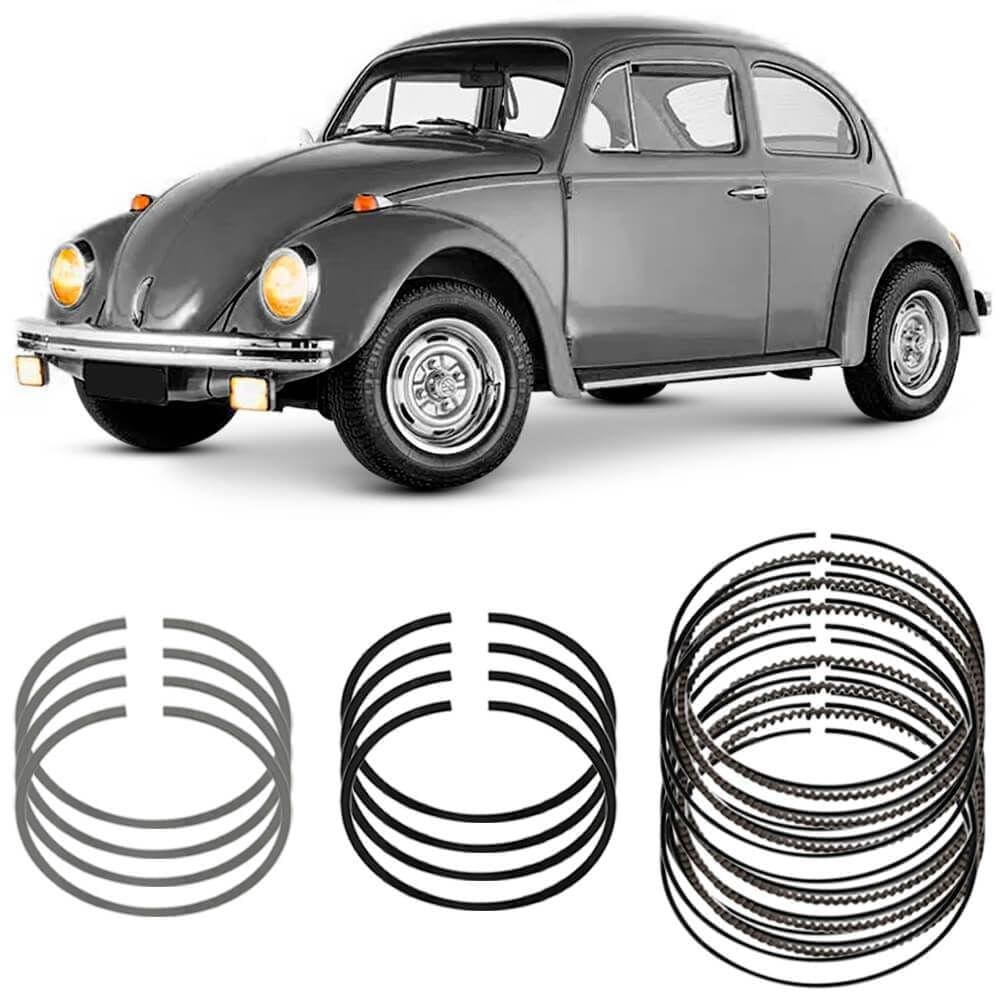 Jogo Anel Segmento Volkswagen Fusca 1600 85 A 86 Metal Leve