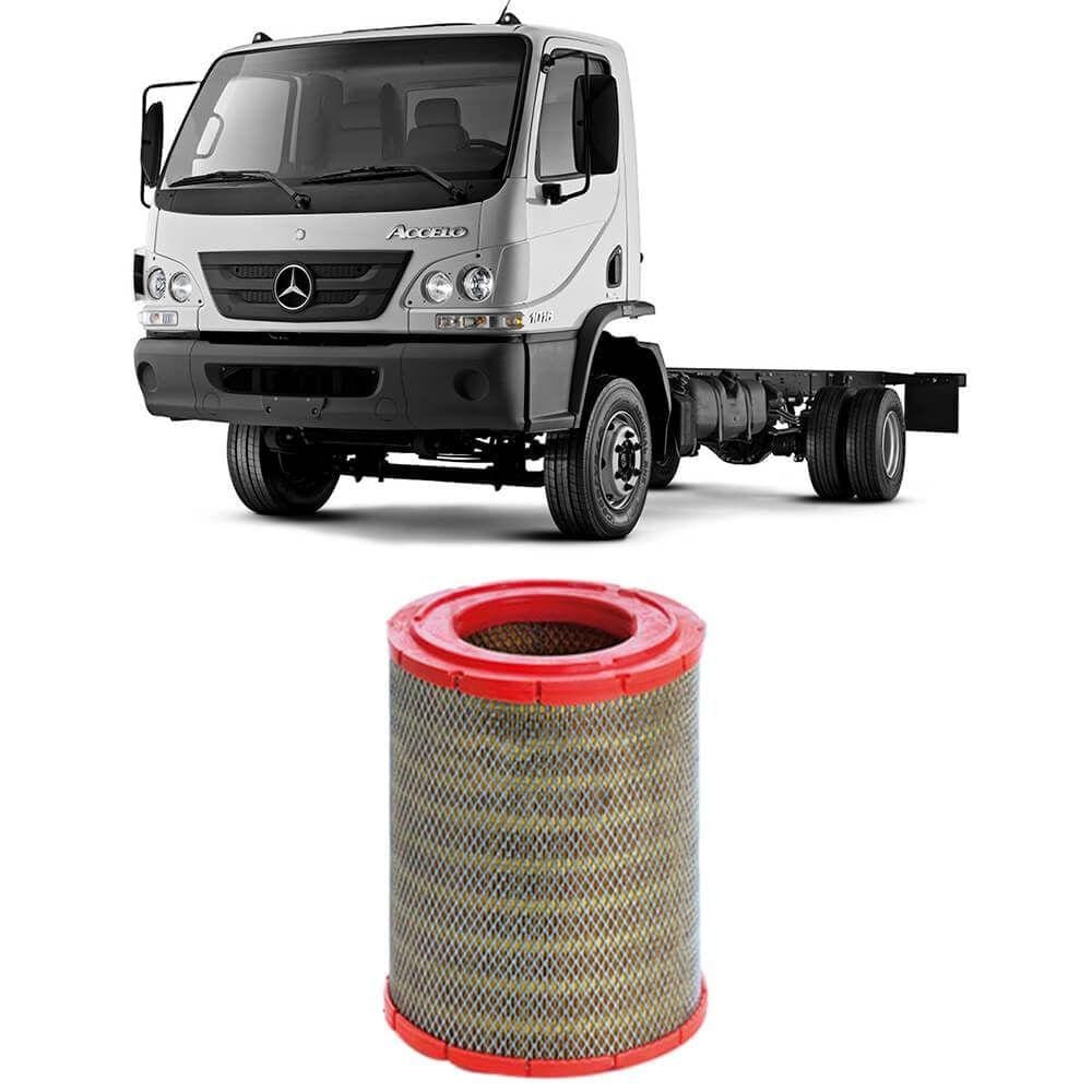 Filtro Ar Mercedes Benz Accelo Om924 2012 A 2018 Metal Leve