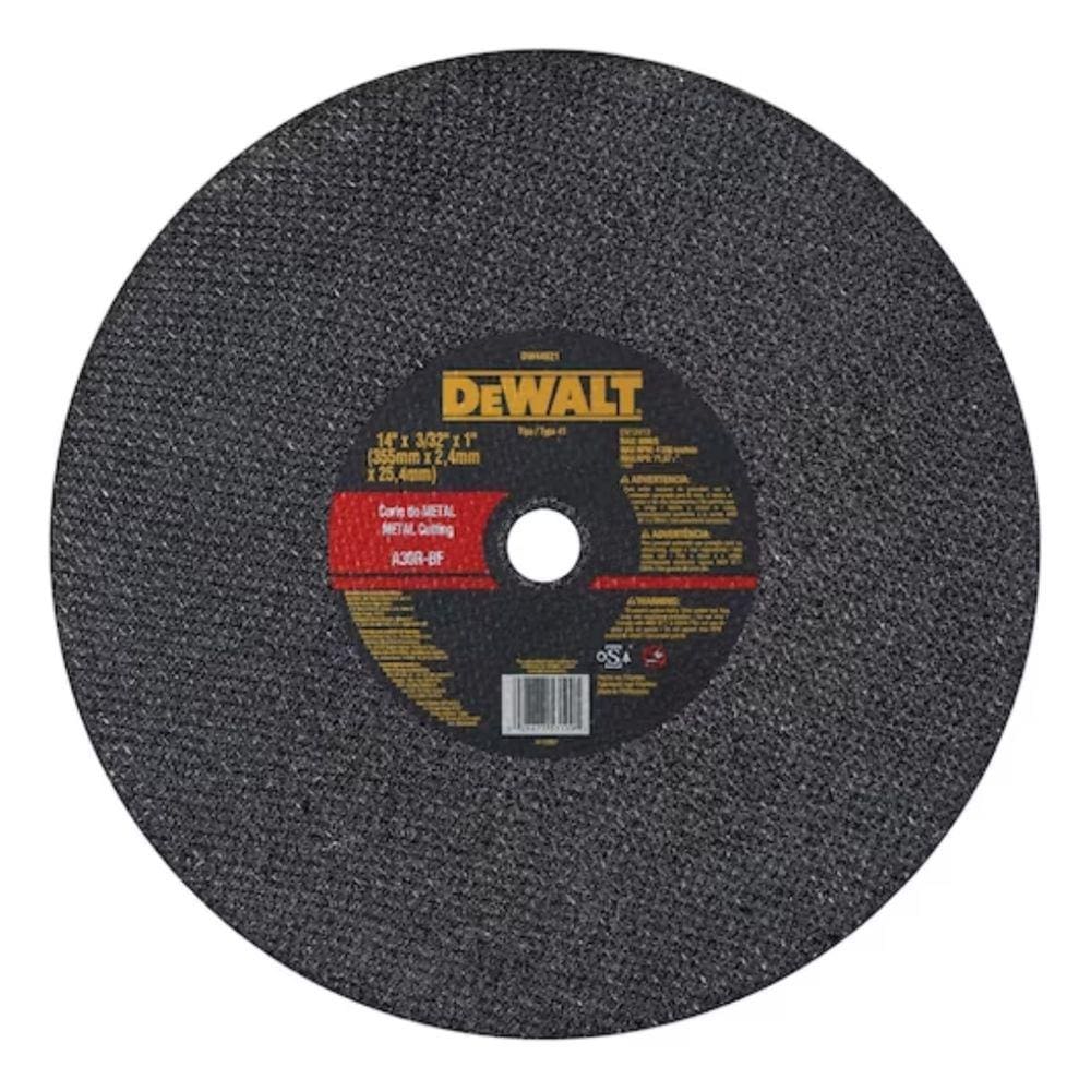 Disco Corte Metal 14 x 2,4mm x 1 DW44621 Dewalt