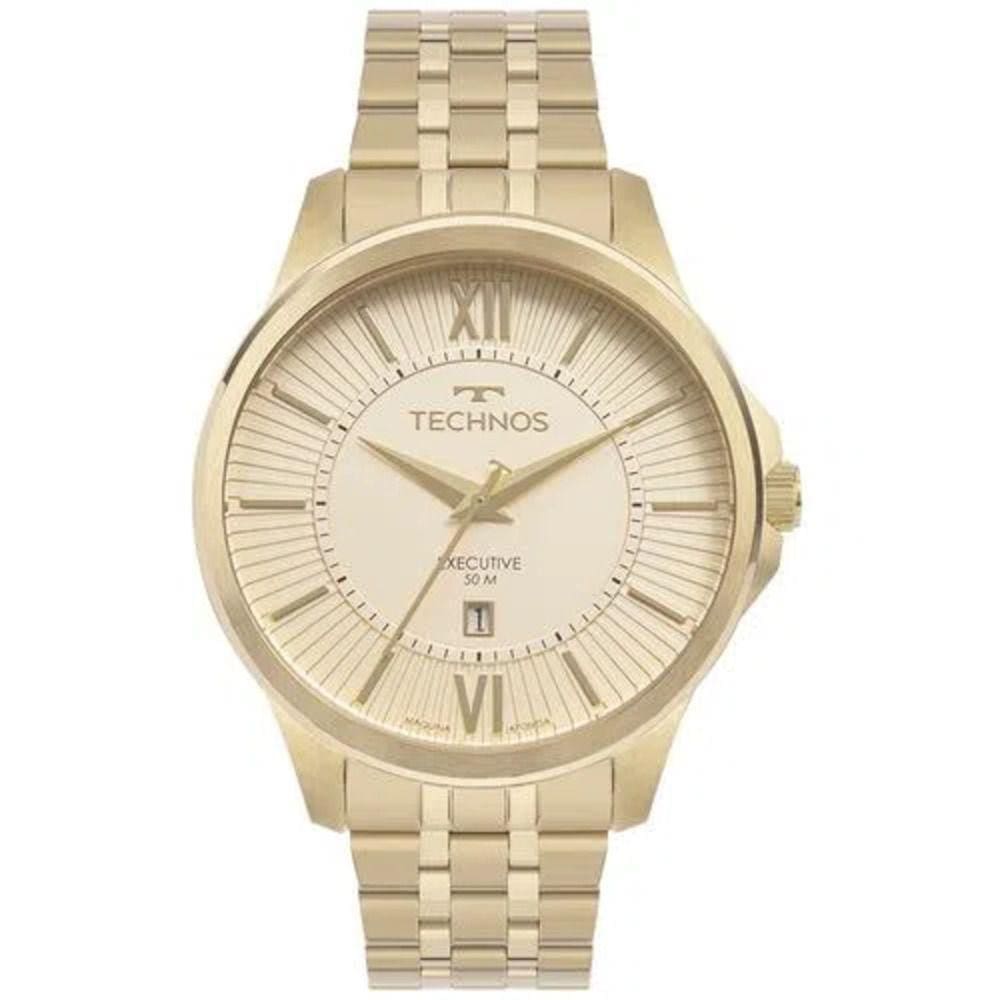 Relógio Technos Masculino Executive Dourado 2117LFB/1D