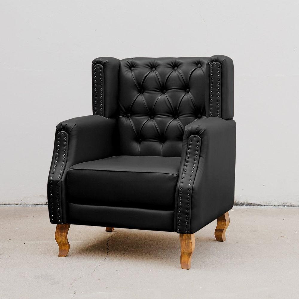 Poltrona Chesterfield Berger Preto
