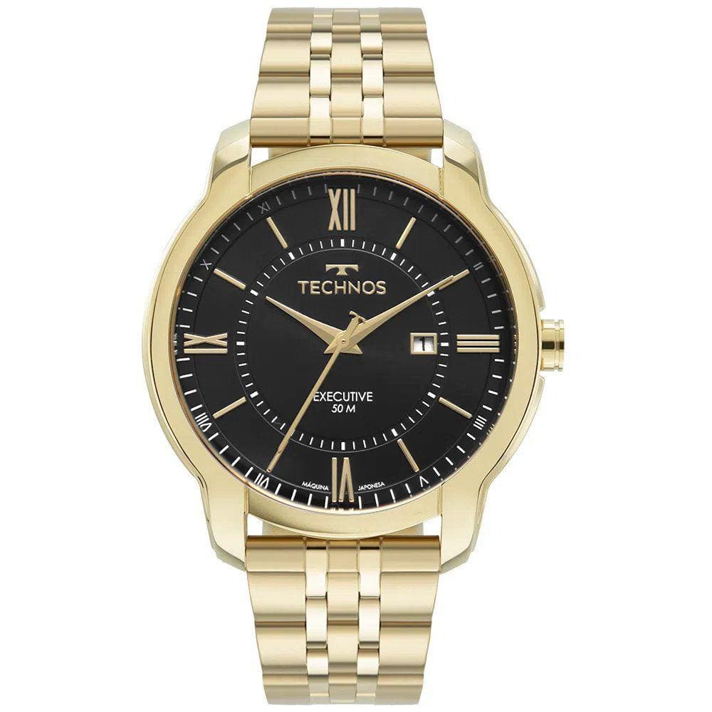 Relógio Technos Masculino Executive Dourado 2117LEQ/1P