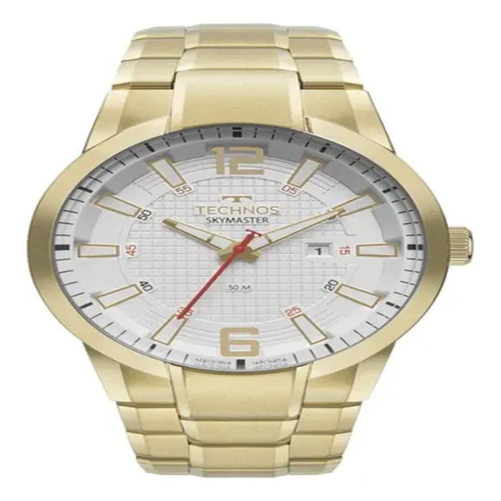 Relógio Technos Masculino Skymaster Dourado 2117LDY/1K