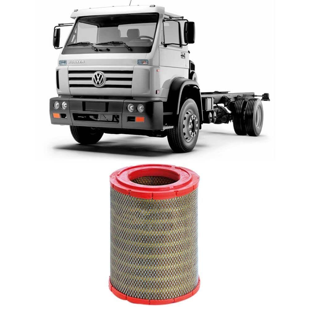 Filtro Ar Volkswagen Worker Mwm 2005 A 2013 Metal Leve