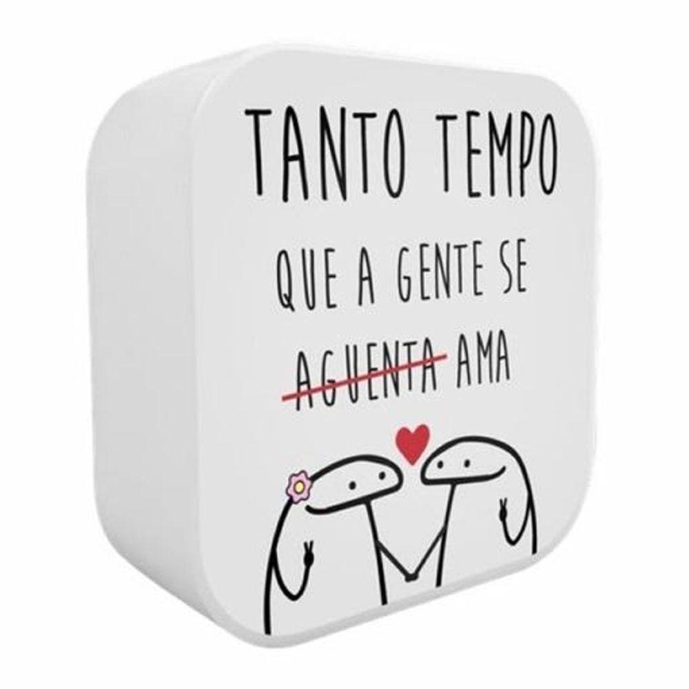 Kit Romântico com Conjunto com 2 Canecas Coração + Luminária Box a Gente Se Ama