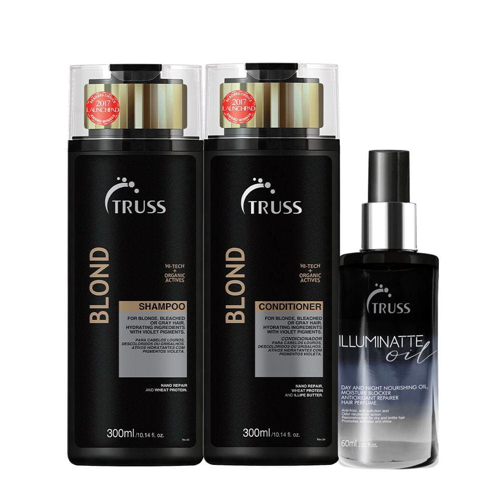 Kit Truss Illuminatte Oil  Shampoo e Condicionador Blond (3 produtos)