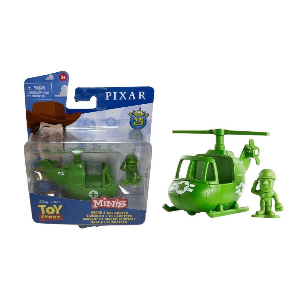 Mini Figura E Helicóptero Toy Story Boneco Minis Disney Pixar - Mattel Brinquedos