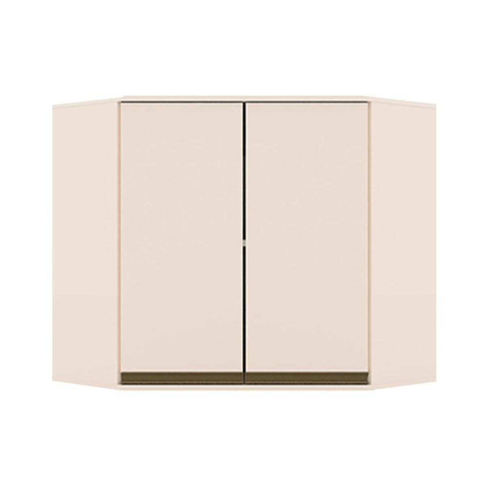 Módulo Cozinha Henn Connect Armário Canto Oblíquo 2 Portas 83cm Off White