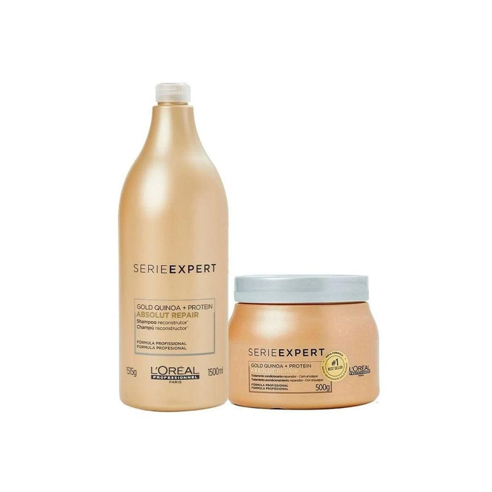 Kit L´Oréal Absolut Repair Shampoo 1,5L + Máscara 500g