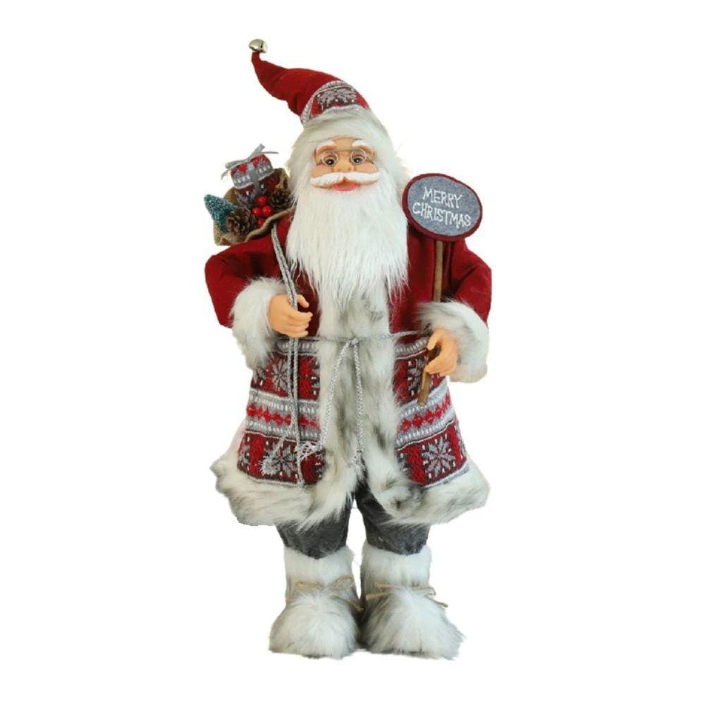 Boneco Papai Noel 45cm Enfeite de Natal Decoração de Festa
