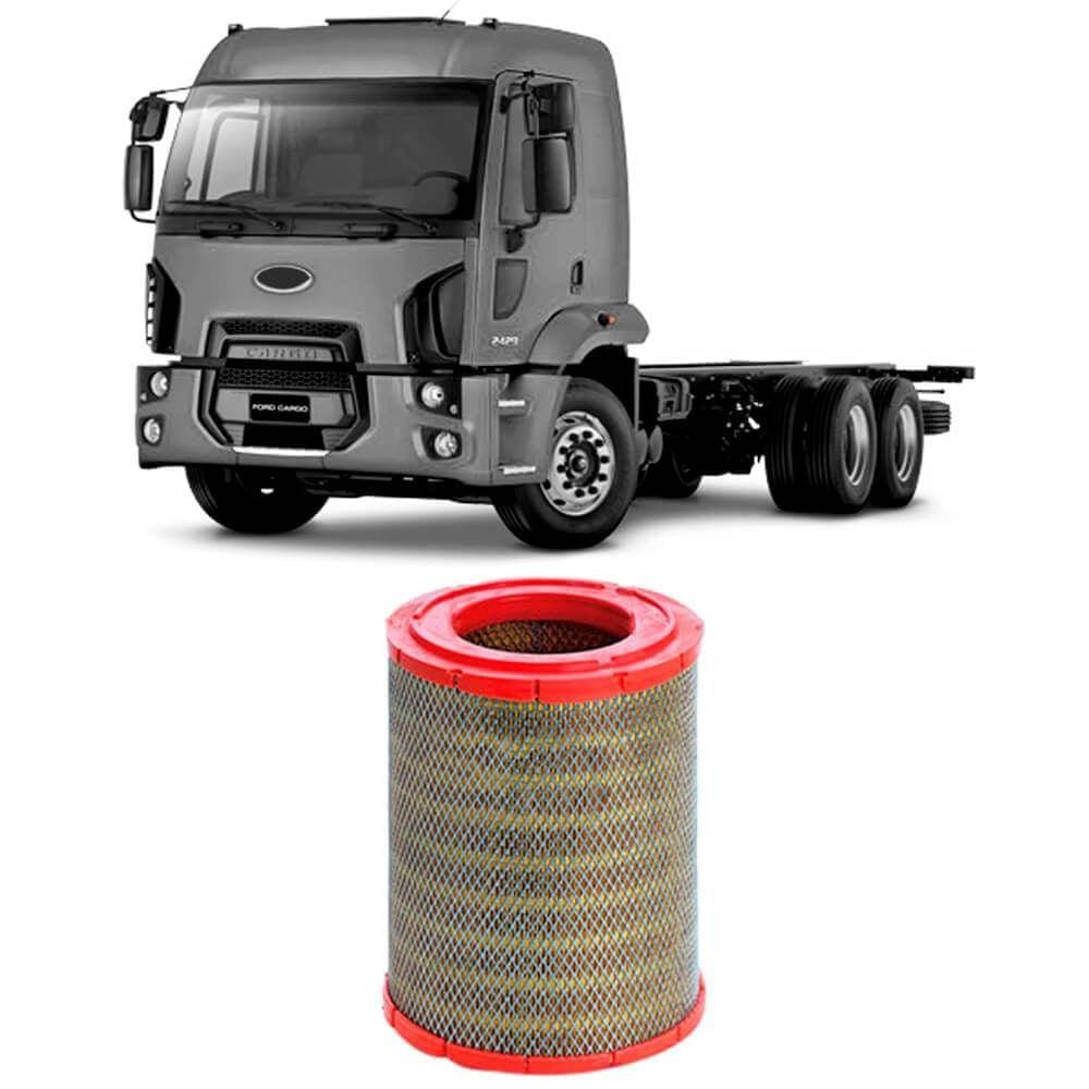 Filtro Ar Ford Cargo 2429 Cummins Isbe 2016 A 2017 Metal Leve