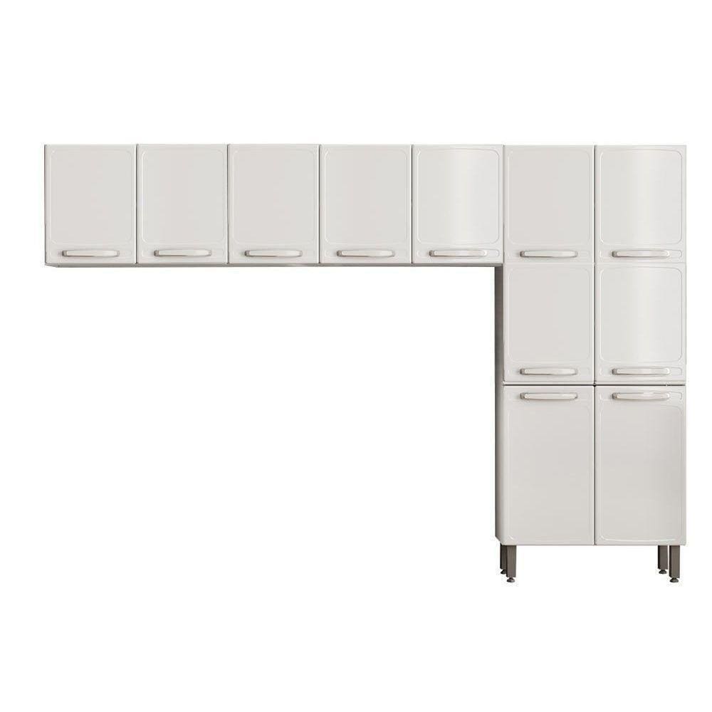 Cozinha Modulada Bertolini Evidence 3 Peças (2 Armários + 1 Paneleiro) Cpt60 Branco