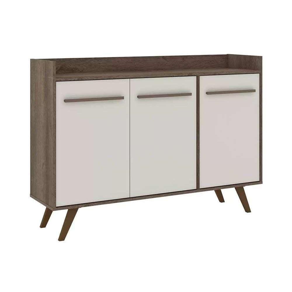 Buffet De Sala Jantar Rt3134 3 Portas Rustico-off White - Movelbento