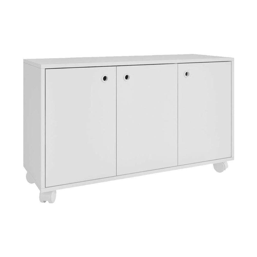 Buffet De Sala Jantar Bho25 3 Portas C- Rodízio Branco