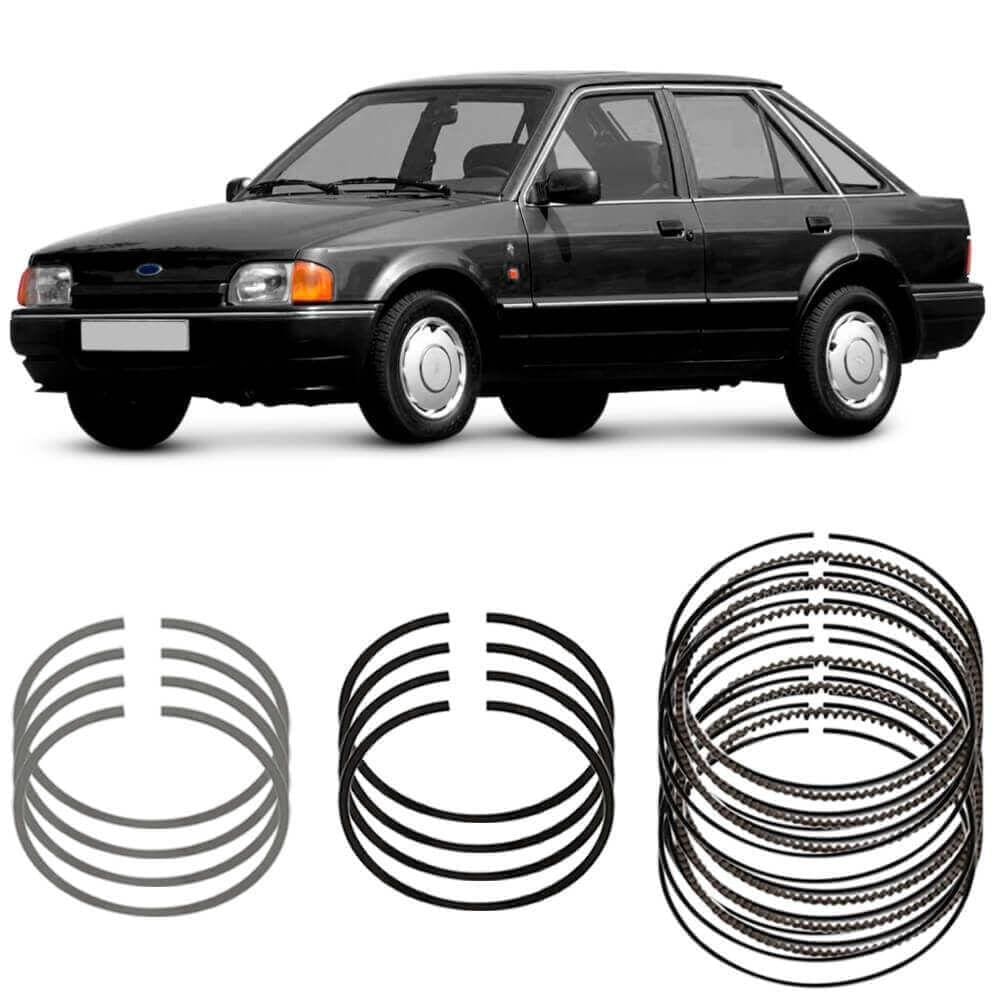 Jogo Anel Segmento Ford Escort 1.6 85 A 92 Metal Leve