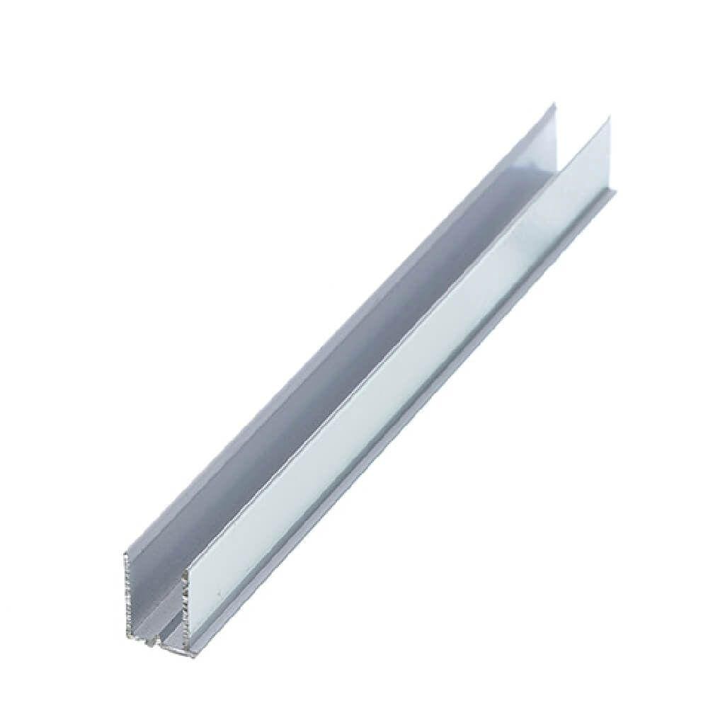Perfil U 4mm Branco - 6,00m - cortado c/ 3m p/ envio