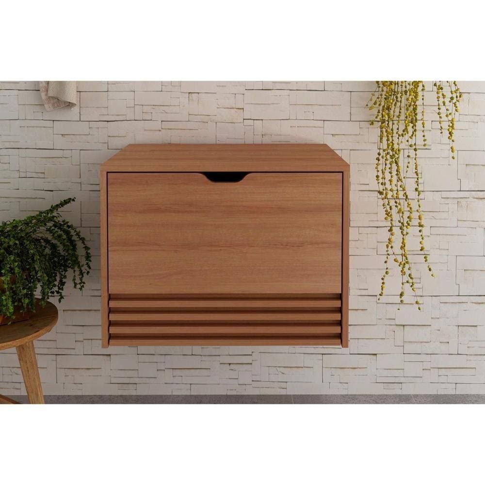 Gabinete De Banheiro Bn3613 Cor Amêndoa - Tecno Mobili